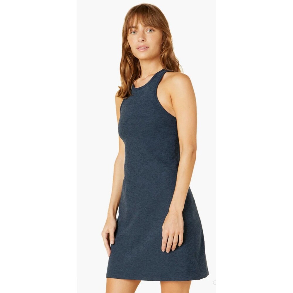 Beyond Yoga Spacedye Under Lock and Key Dress Size Large Nocturnal Navy